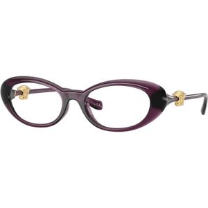 Versace Vrouw VE3381U  5536 Optische monturen Geïnjecteerd Altviool Transparant Rotonde Normaal