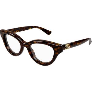 Gucci Vrouw GG1832O 002 Optische monturen Geïnjecteerd Havana Transparant Kattenoog