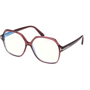TOM FORD Vrouw FT6062-B 071 Optische monturen Acetaat Bordeaux  Geometrisch Normaal