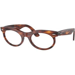 Ray - Ban Unisex RX2242V Wayfarer Oval 2144 Optische monturen Acetaat Bruin Transparant Rotonde Normaal