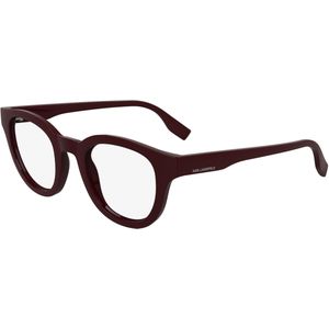 Karl Lagerfeld Unisex KL6177 601 Optische monturen Bio-injectie Bordeaux  Geometrisch Normaal