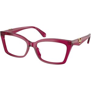 Michael Kors Vrouw Michael Kors MK4165U GARZENO 4032 Optische monturen Acetaat Altviool Transparant Hurken Normaal