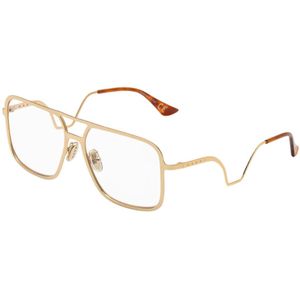 Marni Uniseks QXO Ha Long Bay Optical cod. Oro Optische monturen Metaal Goud  Kwadraat