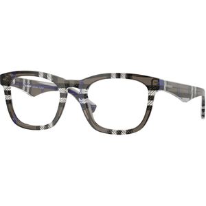 Burberry Man BE2417 4147 Optische monturen Acetaat Grijs Transparant Hurken Normaal