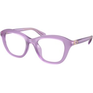 Swarovski Donna SK2042U 1075 Optische monturen Iniettato Viola Trasparente Cat Eye Normale