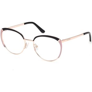 Guess Vrouw GU50250 005 Optische monturen Metaal Zwart  Rotonde Normaal