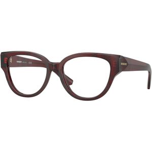 Burberry Vrouw Be2421 4115 Optische monturen Acetaat Rood Transparant Pantos Normaal