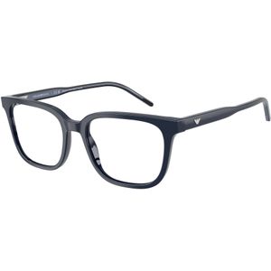 Emporio Armani Uomo EA3258 6256 Optische monturen Acetato Blu Trasparente Squadrata Normale