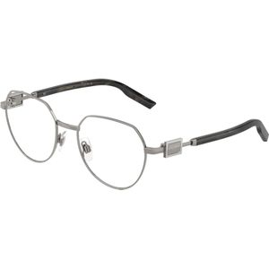 Dolce & Gabbana Man DG1362 04 Optische monturen Metaal Grijs Transparant Pantos Normaal