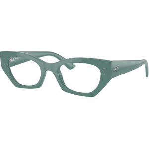 Ray - Ban Unisex RX7330 Zena 8345 Optische monturen Geïnjecteerd Groente Transparant Geometrisch Normaal