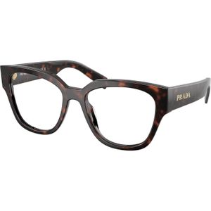 Prada Vrouw PR C06V  17N1O1 Optische monturen Acetaat Schildpad Transparant Rotonde Normaal
