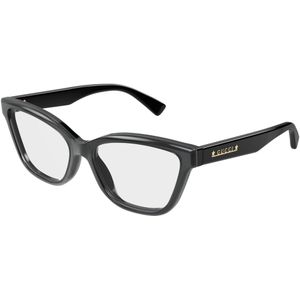Gucci Vrouw GG1589O 001 Optische monturen Acetaat Zwart Transparant Kattenoog