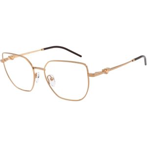 Emporio Armani Vrouw EA1176  3427 Optische monturen Metaal Bruin Transparant Geometrisch Normaal