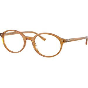 Ray - Ban Unisex Rx5429 Duits 8439 Optische monturen Acetato Beige Trasparente Rotonda Normale