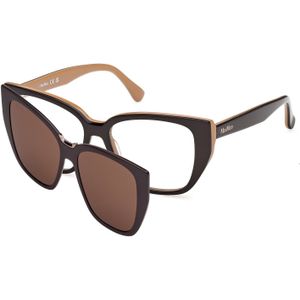 Max Mara Vrouw MM5212 050 Optische monturen Acetaat Bruin  Rotonde Normaal