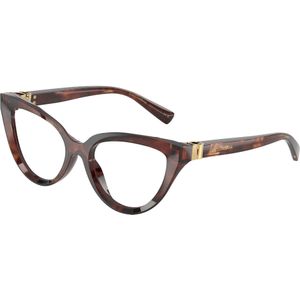 Dolce & Gabbana Vrouw DG3414 3222 Optische monturen Acetaat Rood Transparant Kattenoog Normaal