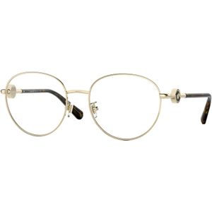 Versace Vrouw VE1273D 1002 Optische monturen Staal Goud Transparant Kussen Normaal