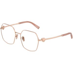 Tiffany Vrouw TF1165BD 6105 Optische monturen Staal Goud Transparant Geometrisch Normaal