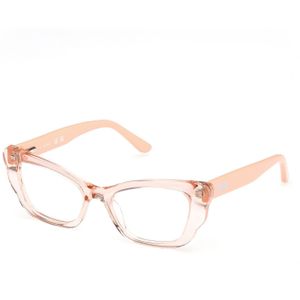 Guess Uniseks GU50264 042 Optische monturen Acetaat Beige  Kwadraat Normaal