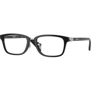 Burberry Uomo Be2437d 3001 Optische monturen Iniettato Nero Trasparente Squadrata Normale