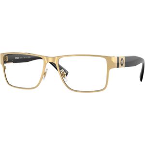 Versace Man VE1274 1002 Optische monturen Metaal Goud Transparant Hurken Normaal