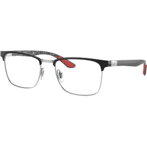 Ray - Ban Unisex RX8421 2861 Optische monturen Metaal Zwart Transparant Hurken Normaal