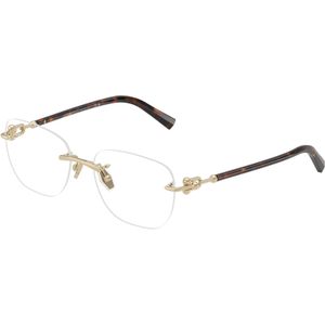 Tiffany Unisex Tiffany TF1170D 6189 Optische monturen Metaal Goud Transparant Kwadraat Normaal