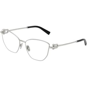 Tiffany Vrouw TF1166 6001 Optische monturen Staal Zilver Transparant Kattenoog Normaal