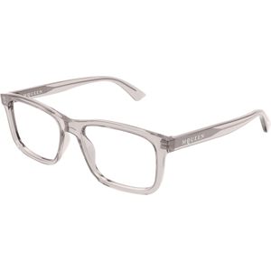 Alexander McQueen Man Alexander McQueen AM0486O 008 Optische monturen Acetaat Grijs Transparant Kwadraat