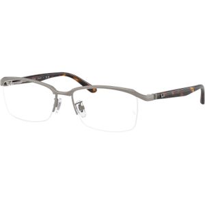 Ray - Ban Unisex RX8779D  1252 Optische monturen Titanium Grijs Transparant Kussen Normaal