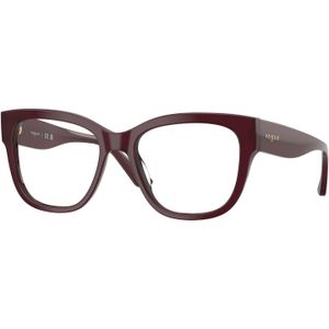 VOGUE EYEWEAR Vrouw VOGUE EYEWEAR VO5605 2426 Optische monturen Acetaat Rood Transparant Kwadraat Normaal