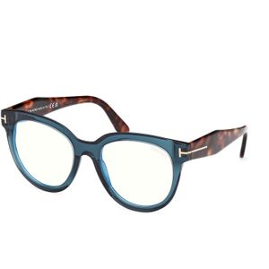 TOM FORD Vrouw FT5987-B 92 Optische monturen Acetaat Blauw  Vlinder Normaal