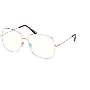 TOM FORD Vrouw FT6048-B 28 Optische monturen Metaal Goud  Hurken Normaal