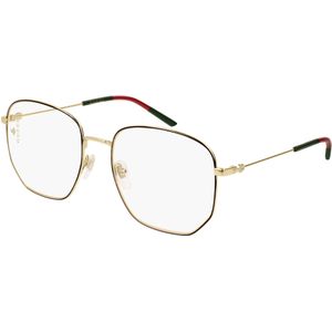 Gucci Vrouw GG0396O 001 Optische monturen Metaal Goud Transparant Hurken