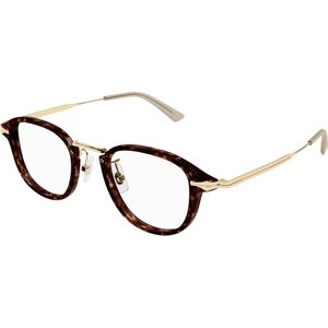 Montblanc Man MB0336O 002 Optische monturen Geïnjecteerd Havana Transparant Rotonde
