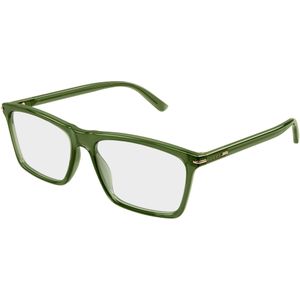 Gucci Man Gucci GG1445O 012 Optische monturen Acetaat Groente Transparant Kwadraat