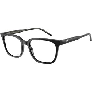 Emporio Armani Uomo EA3258 5017 Optische monturen Acetato Nero Trasparente Squadrata Normale