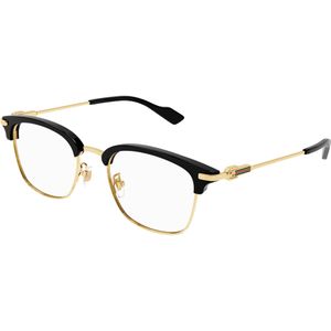 Gucci Man Gucci GG1606OK 002 Optische monturen Titanium Goud Transparant Rotonde