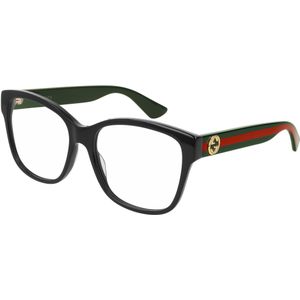 Gucci Vrouw GG0038on 011 Optische monturen  Zwart Transparant Hurken