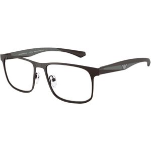 Emporio Armani Man EA1163 3390 Optische monturen Metaal Bruin Transparant Hurken Normaal