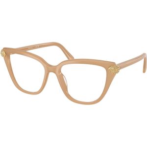 Swarovski Donna SK2045 2002 Optische monturen Acetato Beige Trasparente Cat Eye Normale