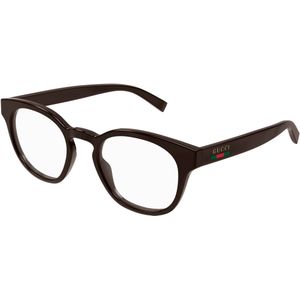 Gucci Man GG1859O 003 Optische monturen Geïnjecteerd Bruin Transparant Rotonde