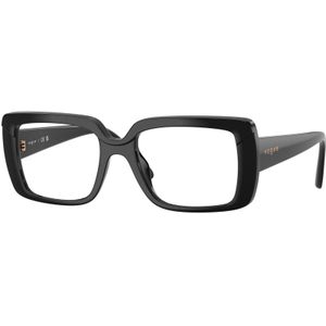 VOGUE EYEWEAR Donna VO5636U W44 Optische monturen Nylon Nero Trasparente Squadrata Normale