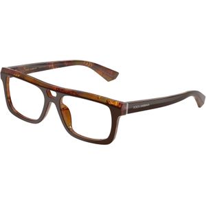 Dolce & Gabbana Man DG3431  3456 Optische monturen Acetaat Bruin Transparant Hurken Normaal