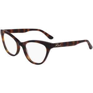 Karl Lagerfeld Vrouw KL6019 7 Optische monturen Plastic Havana  Kattenoog