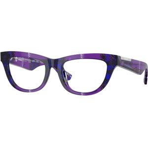 Burberry Vrouw BE2406U 4113 Optische monturen Acetaat Altviool Transparant Hurken Normaal