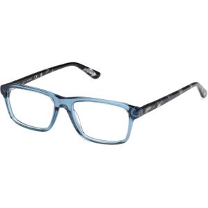Guess Uniseks GU50269 090 Optische monturen Acetaat Blauw  Kwadraat Normaal