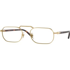 Persol Unisex PO1020V 515 Optische monturen Metaal Goud Transparant Hurken Normaal