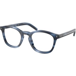 Prada Man Prada PR C04V 26F1O1 Optische monturen Acetaat Blauw Transparant Kussen Normaal