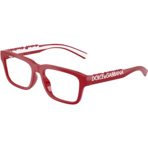 Dolce & Gabbana Kind DX5008  3088 Optische monturen Geïnjecteerd Rood Transparant Kwadraat Normaal